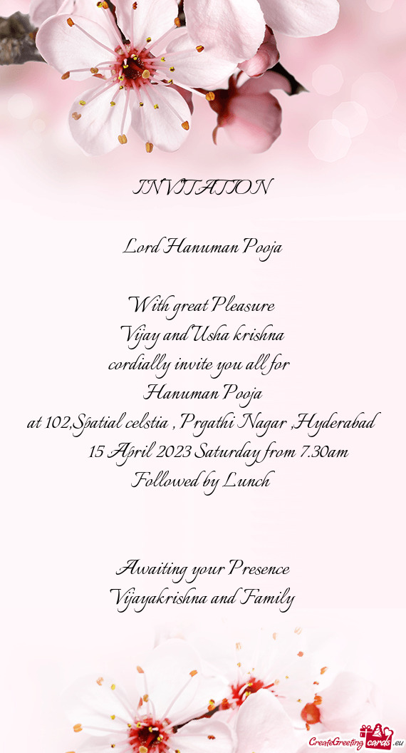 Lord Hanuman Pooja