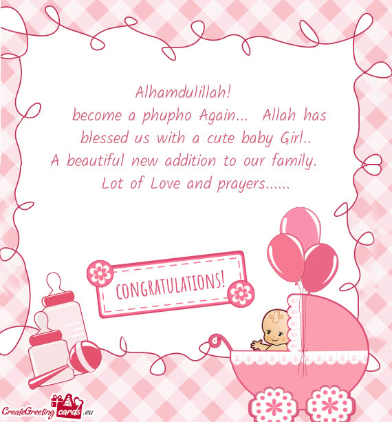 Lot of Love and prayers