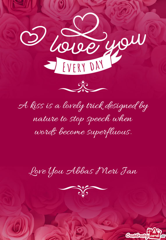 Love You Abbas Meri Jan