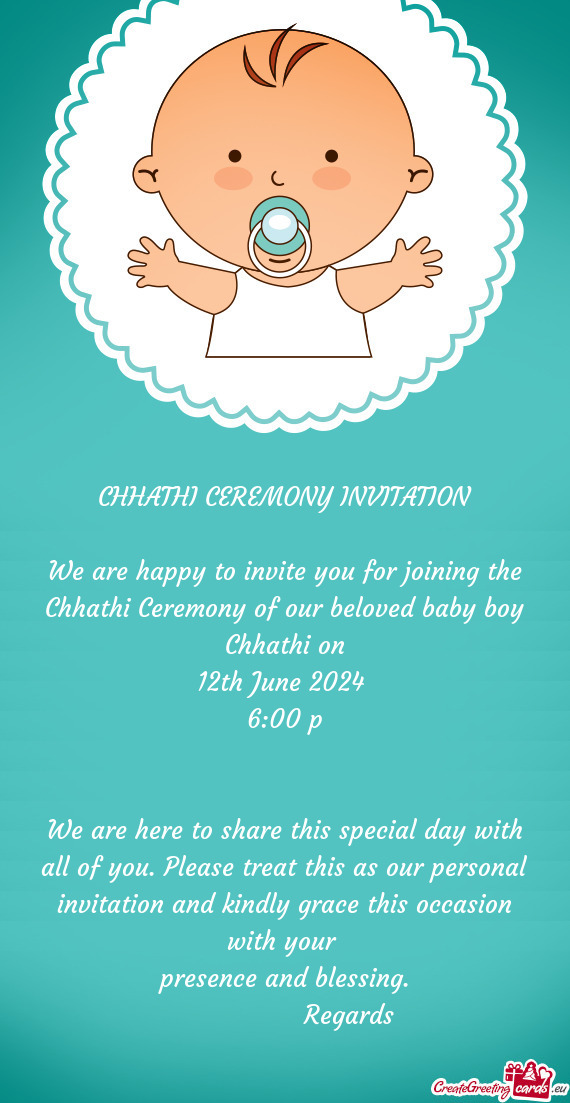 Loved baby boy Chhathi on 12th June 2024 6