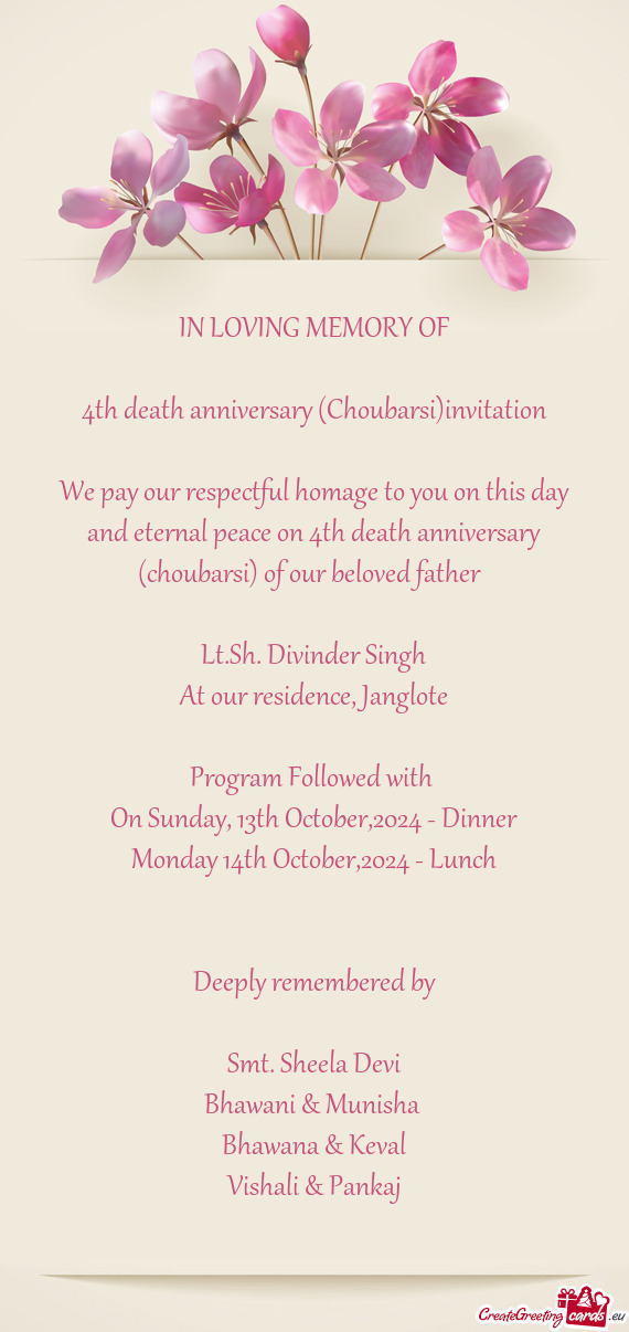 Lt.Sh. Divinder Singh