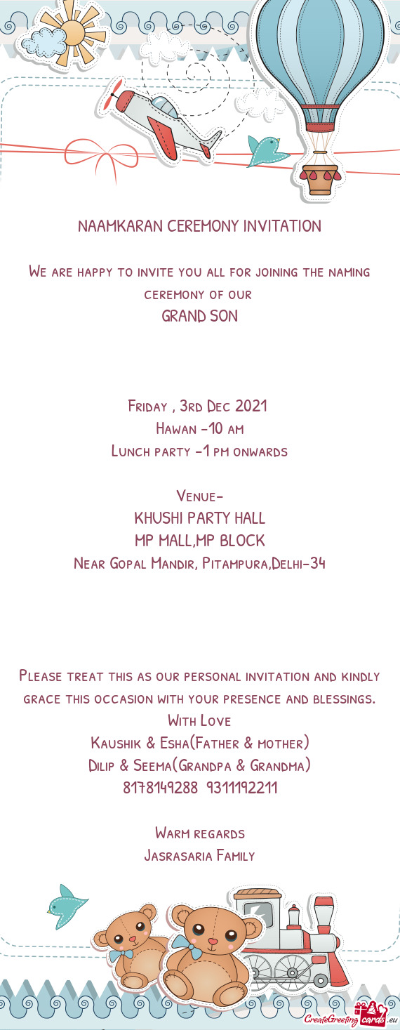 Lunch party -1 pm onwards
