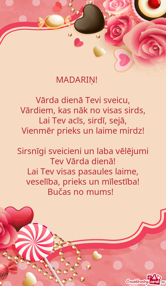 MADARIŅ! 🥰🤗