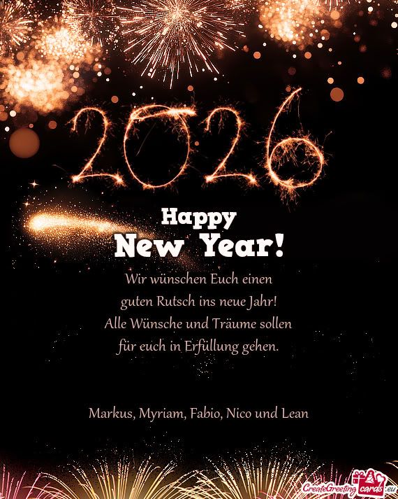 Markus, Myriam, Fabio, Nico und Lean