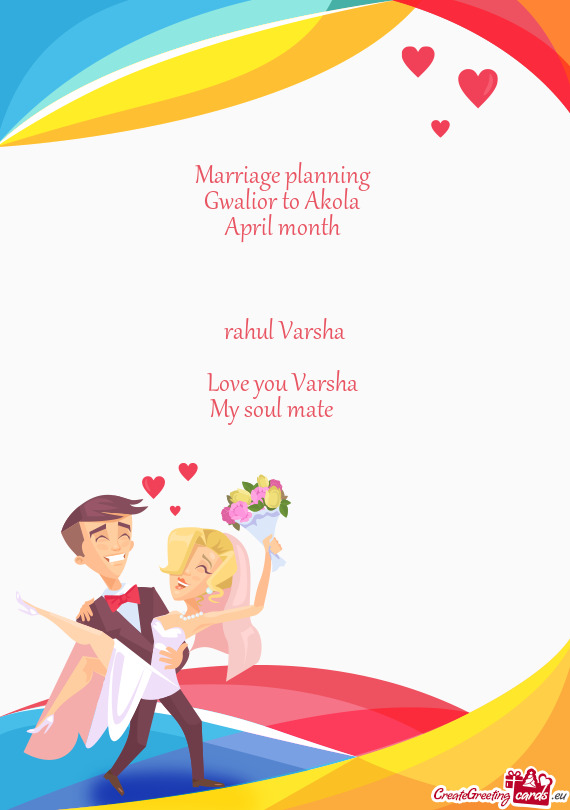Marriage planning