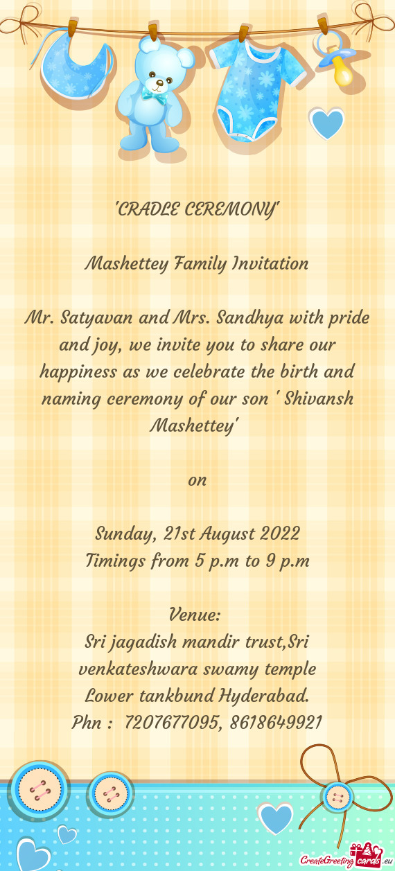 Mashettey Family Invitation