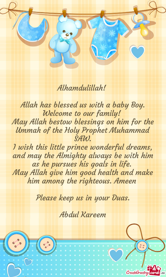 May Allah bestow blessings on him for the Ummah of the Holy Prophet Muhammad SAW