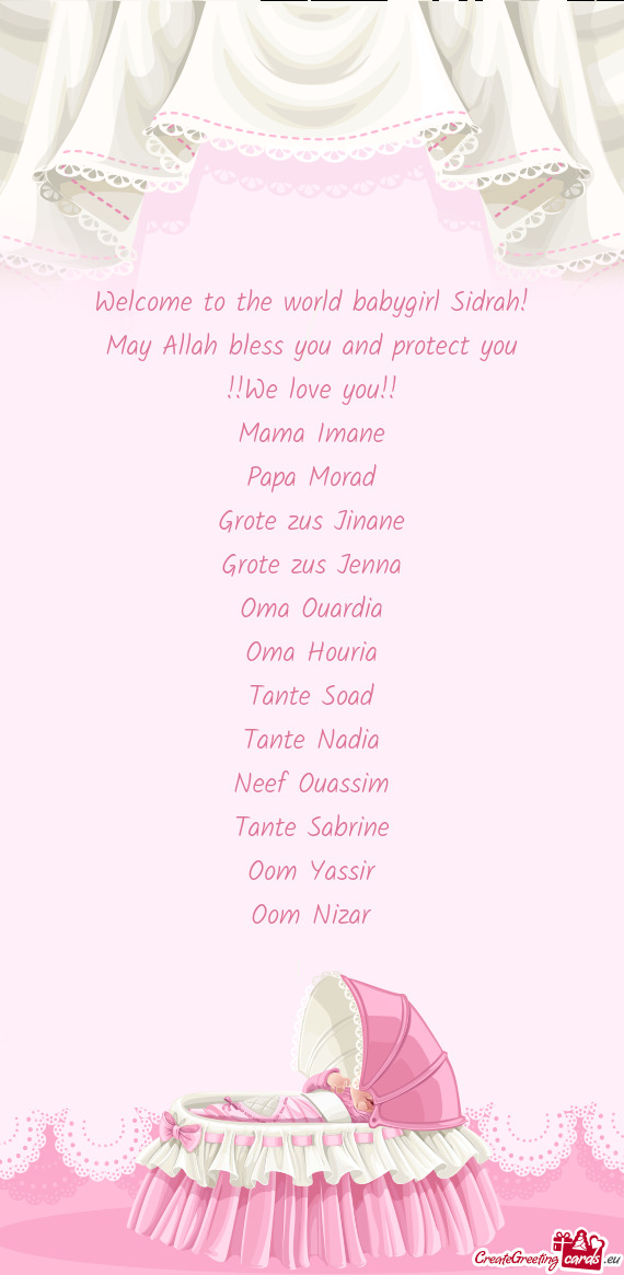 May Allah bless you and protect you