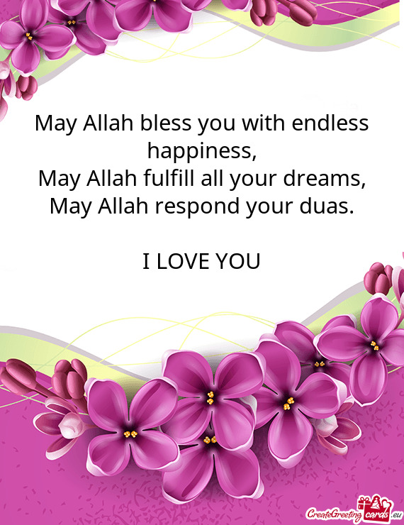 Bless artinya endless may happiness allah you with 7 Istilah