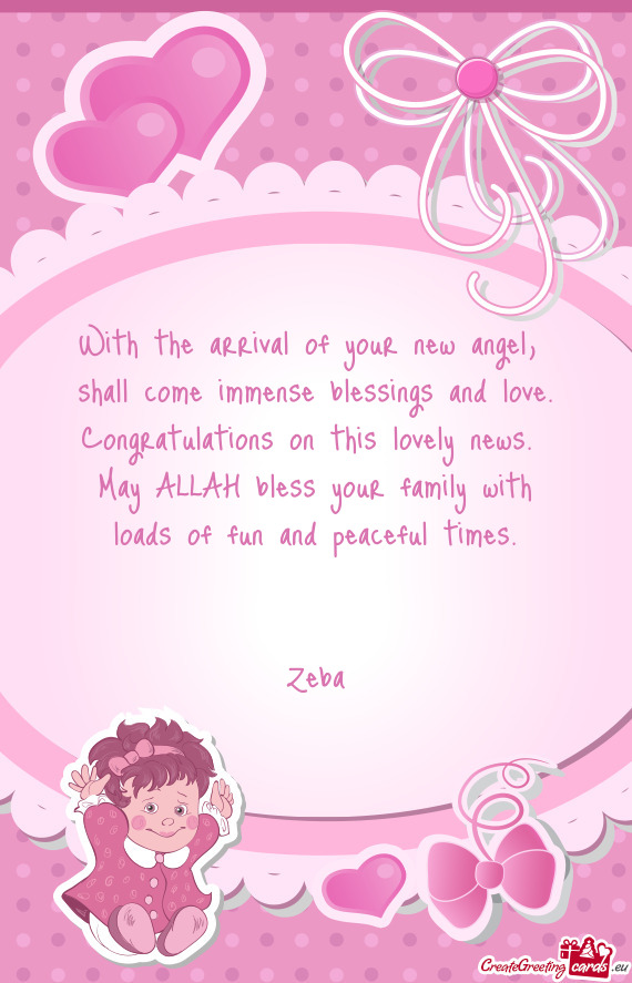 May ALLAH bless your family with