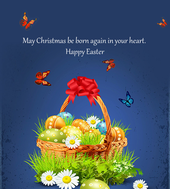 May Christmas be born again in your heart