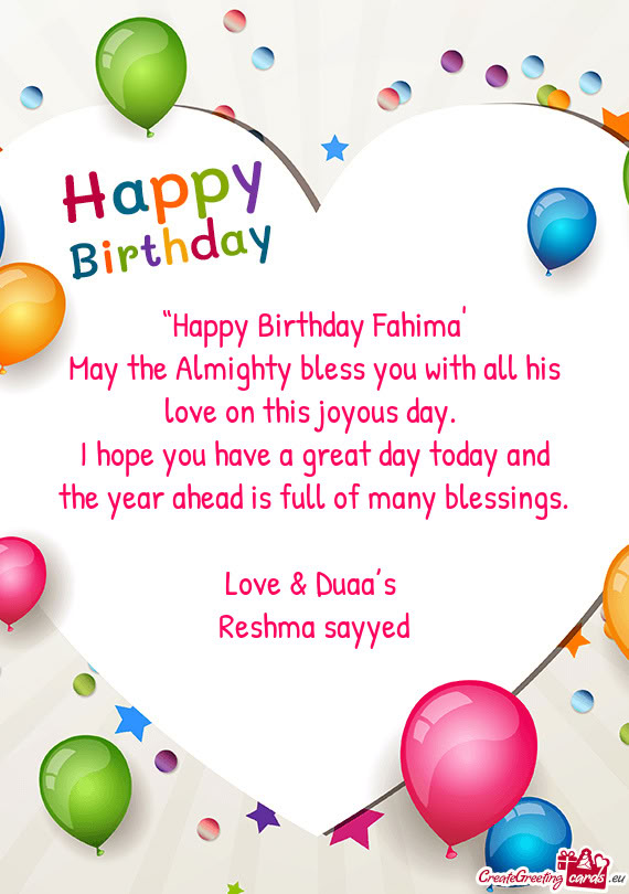 May the Almighty bless you with all his love on this joyous day