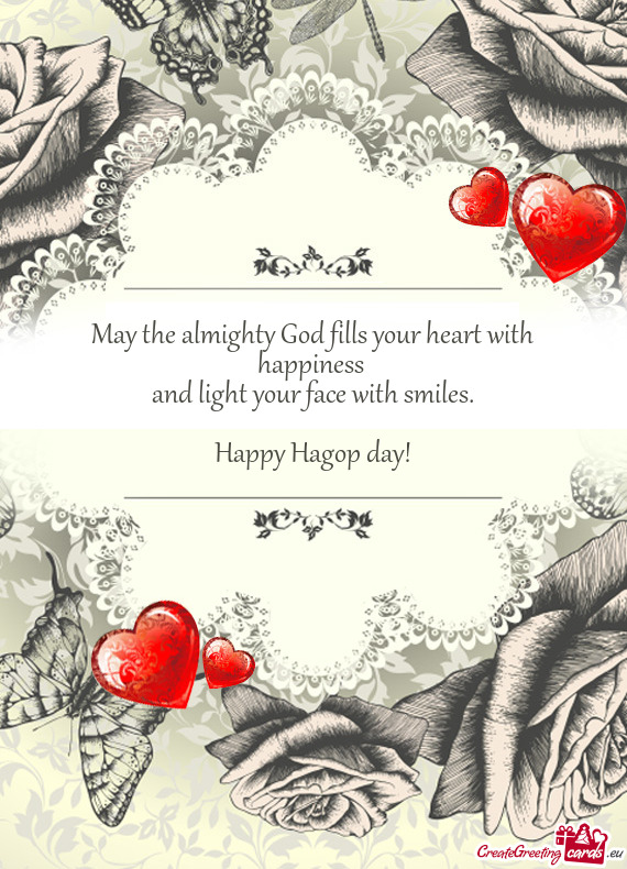 May the almighty God fills your heart with happiness