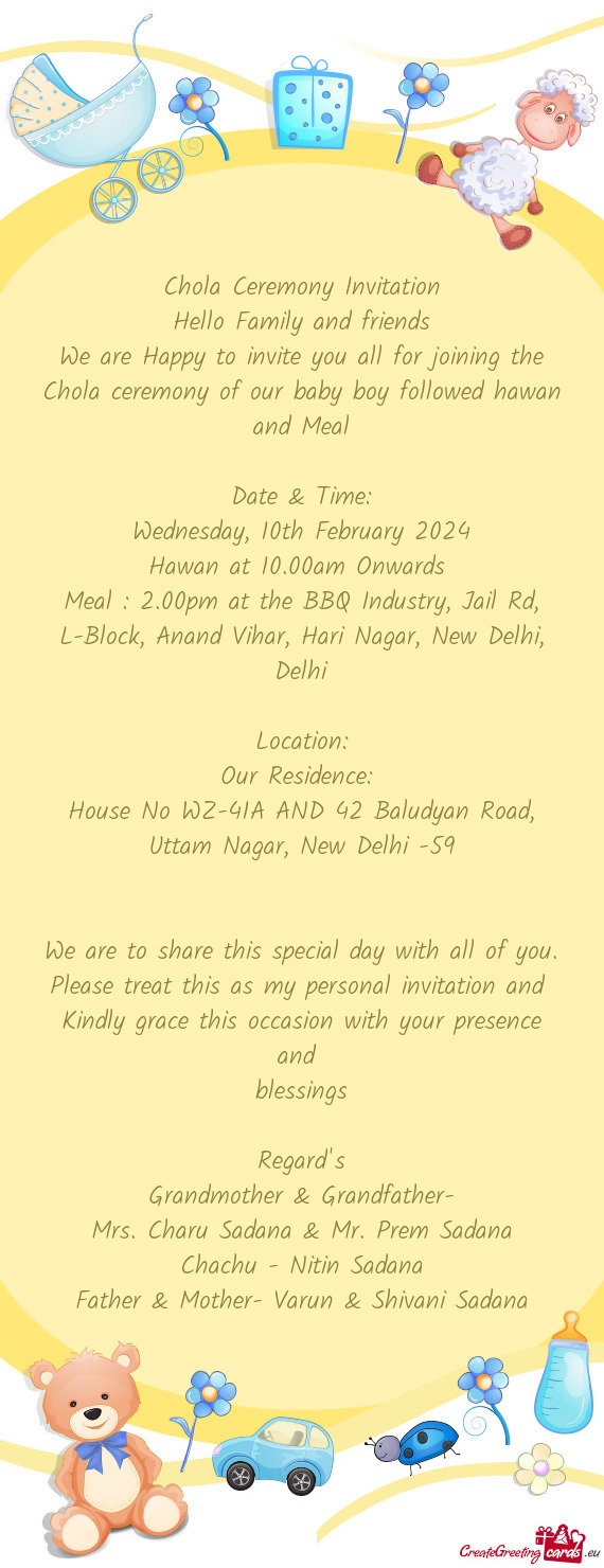 Meal : 2.00pm at the BBQ Industry, Jail Rd, L-Block, Anand Vihar, Hari Nagar, New Delhi, Delhi
