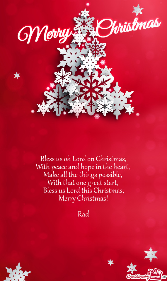 Merry Christmas!  Rad