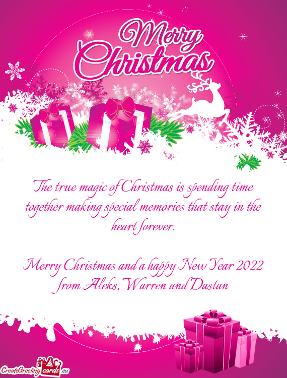 Merry Christmas and a happy New Year 2022
