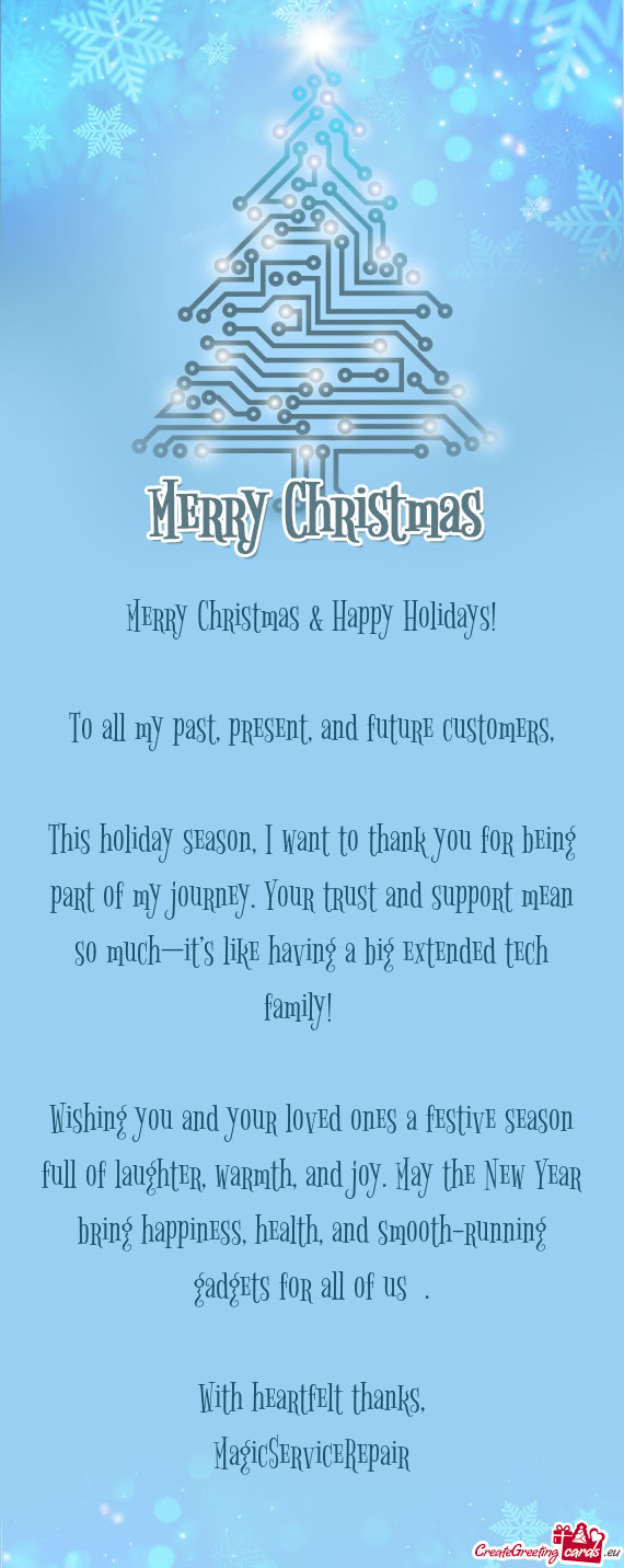 🎄 Merry Christmas & Happy Holidays! 🎄