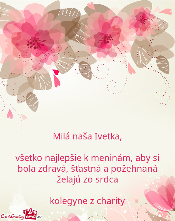 Milá naša Ivetka