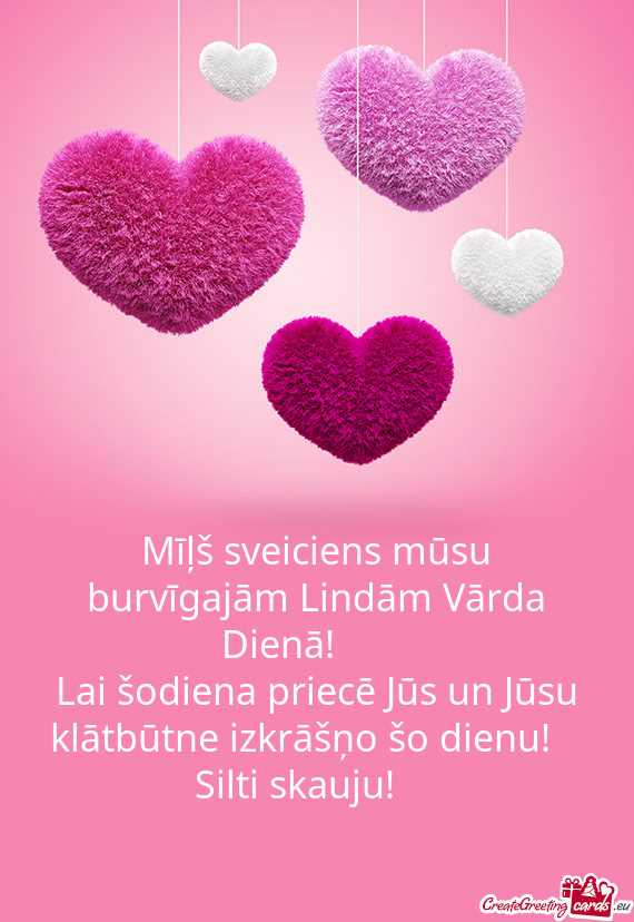 Mīļš sveiciens mūsu burvīgajām Lindām Vārda Dienā! 😘💐💝