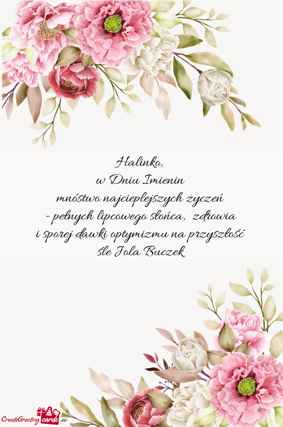 Mnóstwo najcieplejszych życzeń