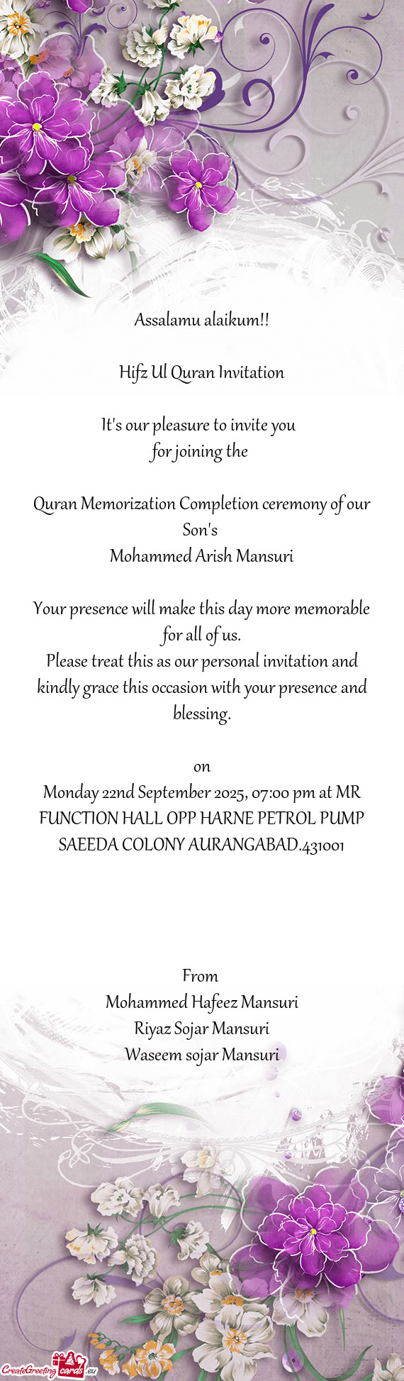 Mohammed Arish Mansuri