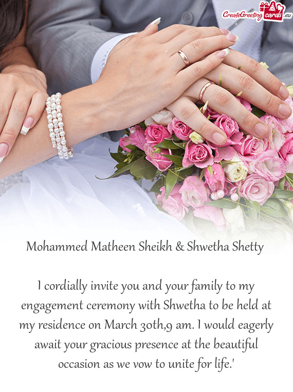 Mohammed Matheen Sheikh & Shwetha Shetty