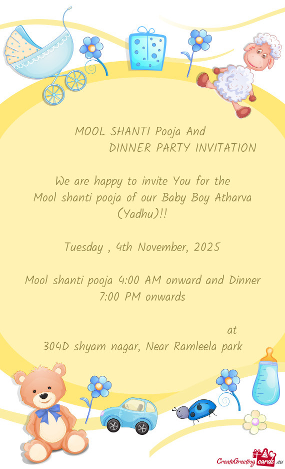 Mool shanti pooja of our Baby Boy Atharva (Yadhu)