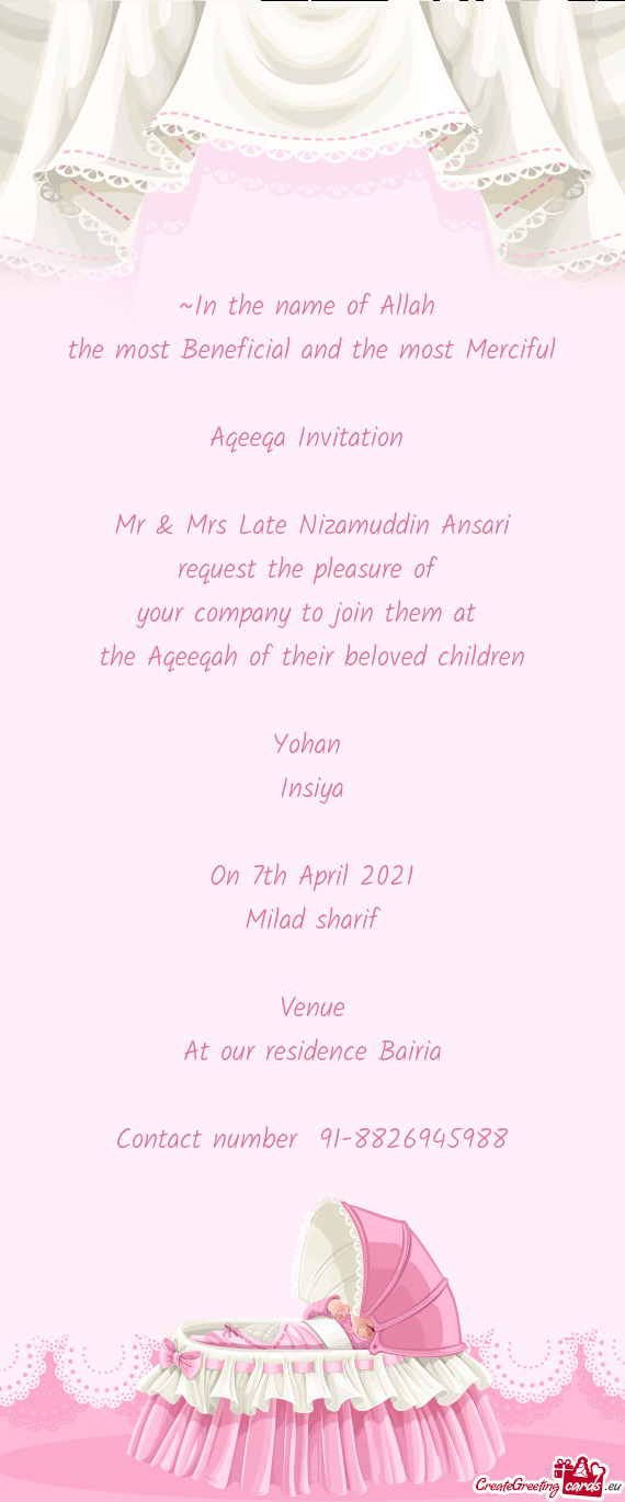 Mr & Mrs Late Nizamuddin Ansari