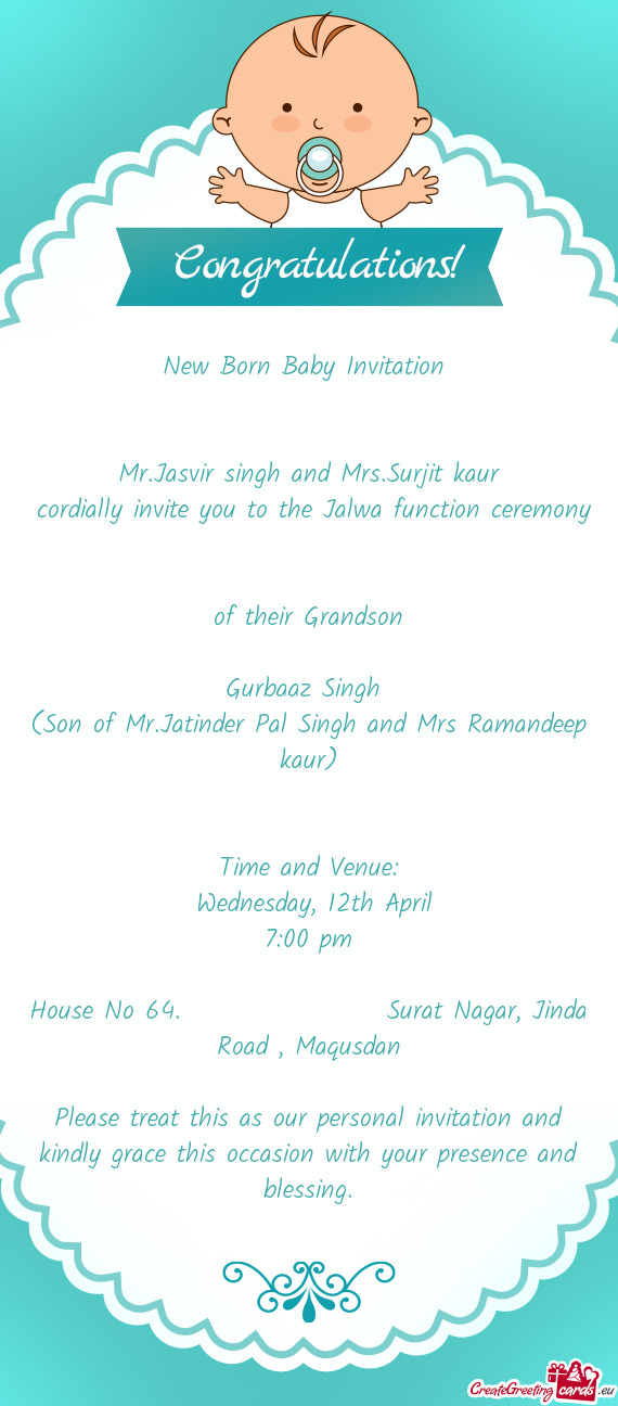 Mr.Jasvir singh and Mrs.Surjit kaur