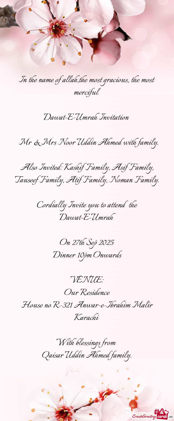 Mr & Mrs Noor Uddin Ahmed with family