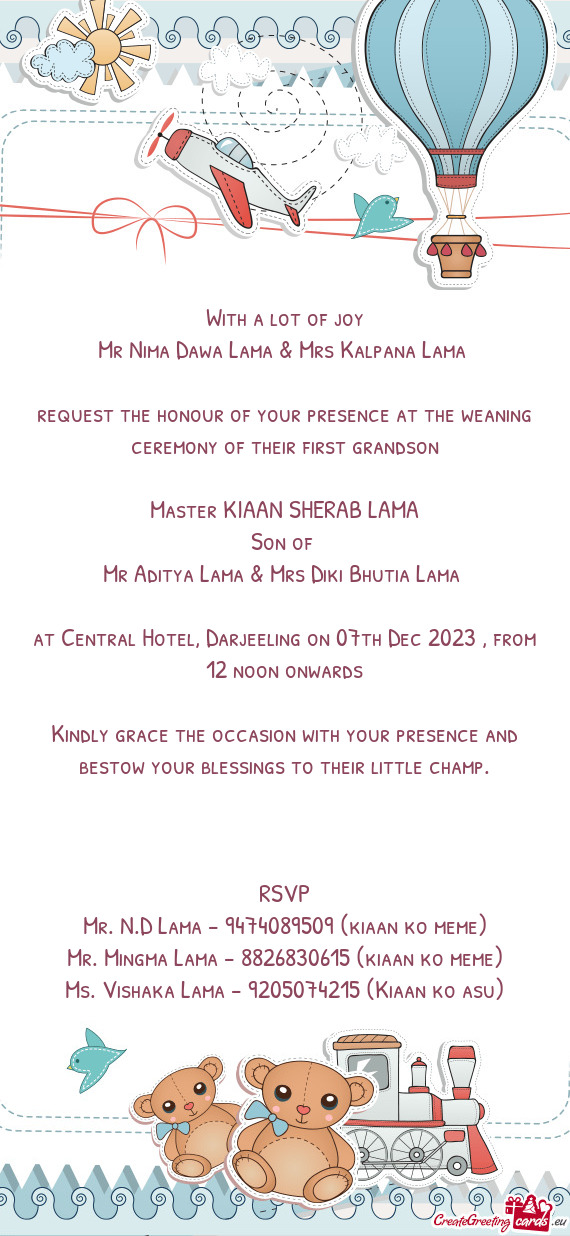 Mr Nima Dawa Lama & Mrs Kalpana Lama
