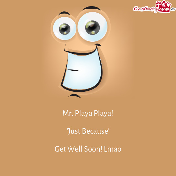 Mr. Playa Playa
