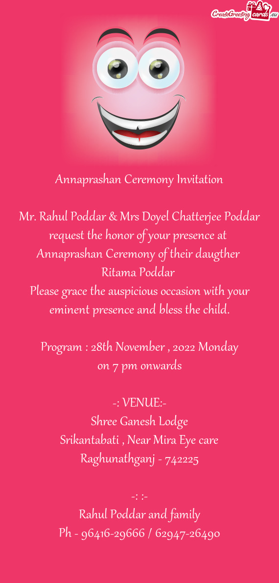 Mr. Rahul Poddar & Mrs Doyel Chatterjee Poddar