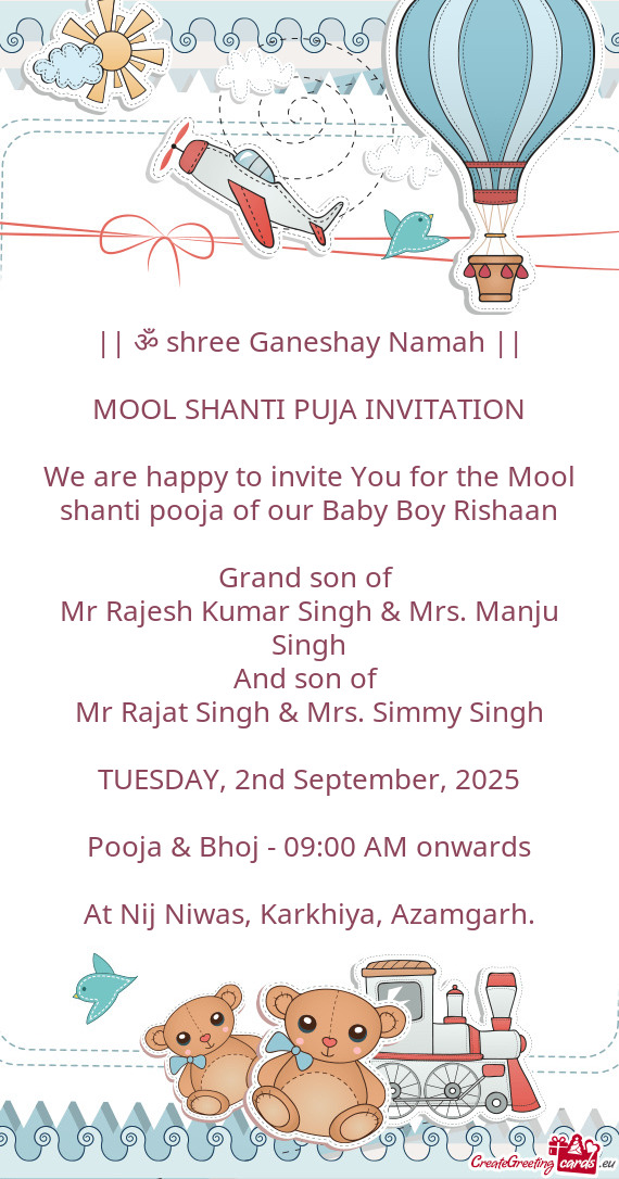 Mr Rajesh Kumar Singh & Mrs. Manju Singh