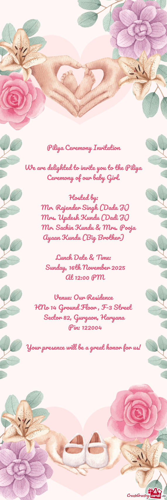 👨‍👩‍👦 Mr. Sachin Kundu & Mrs. Pooja