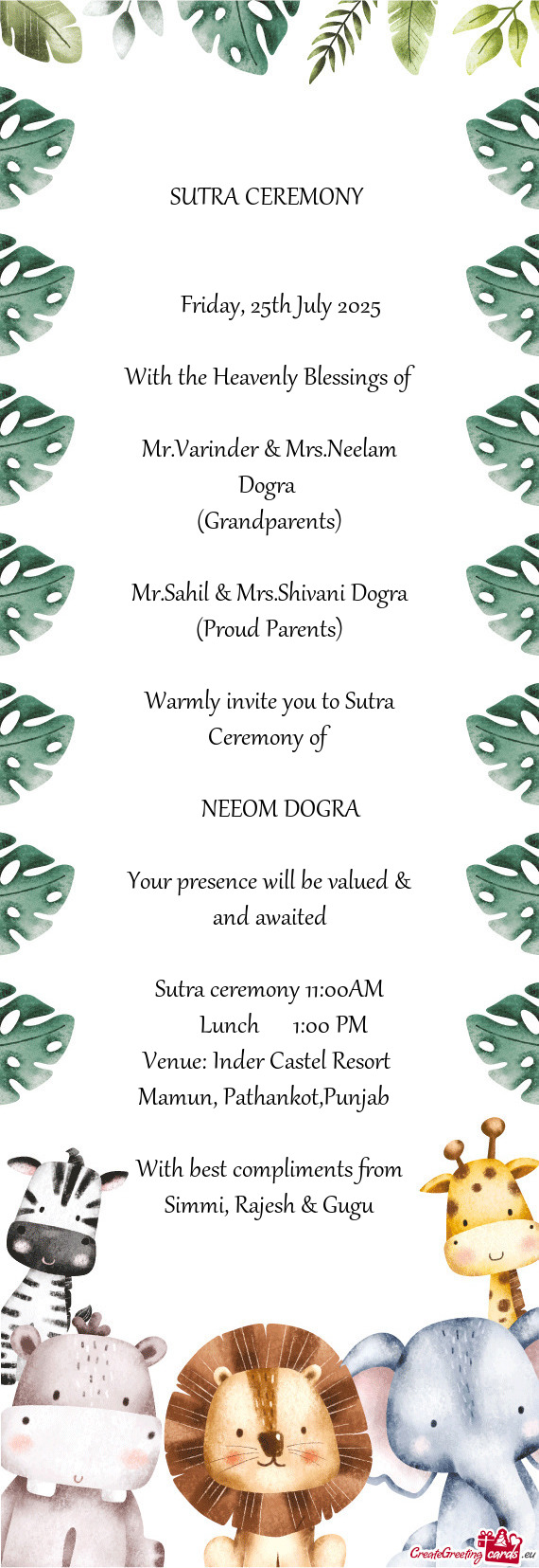 Mr.Varinder & Mrs.Neelam Dogra