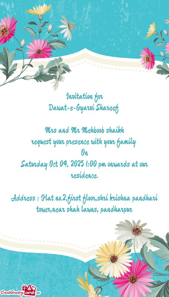 Mrs and Mr Mehboob shaikh