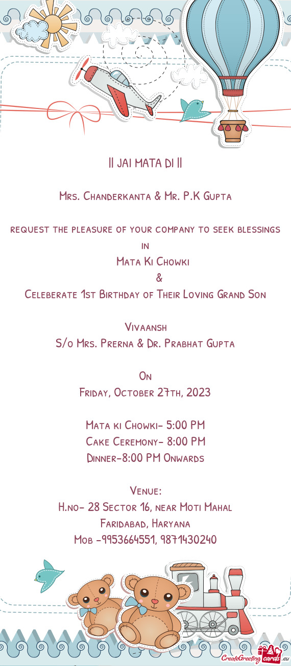 Mrs. Chanderkanta & Mr. P.K Gupta