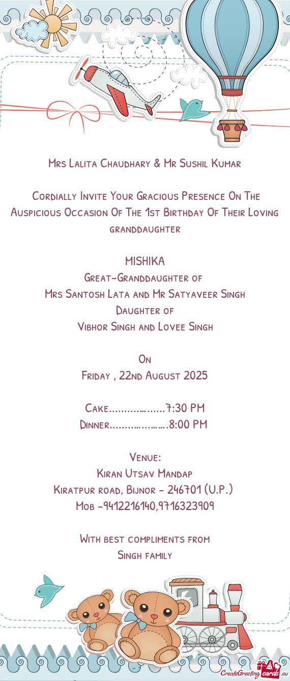 Mrs Lalita Chaudhary & Mr Sushil Kumar