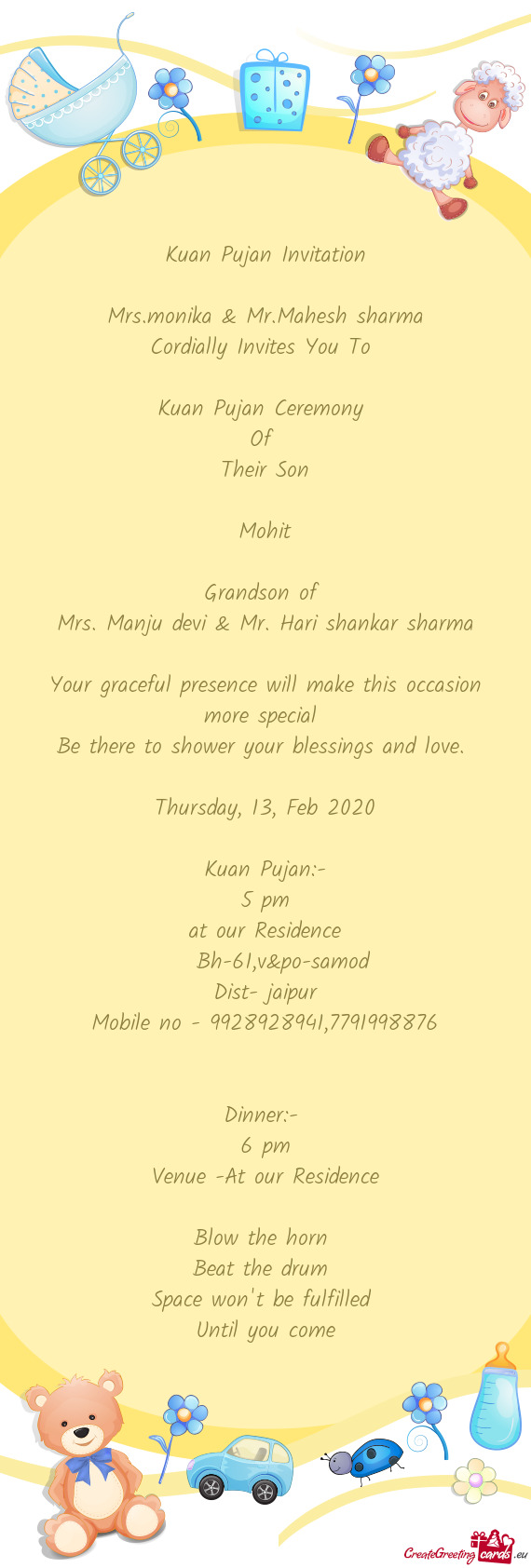 Mrs. Manju devi & Mr. Hari shankar sharma