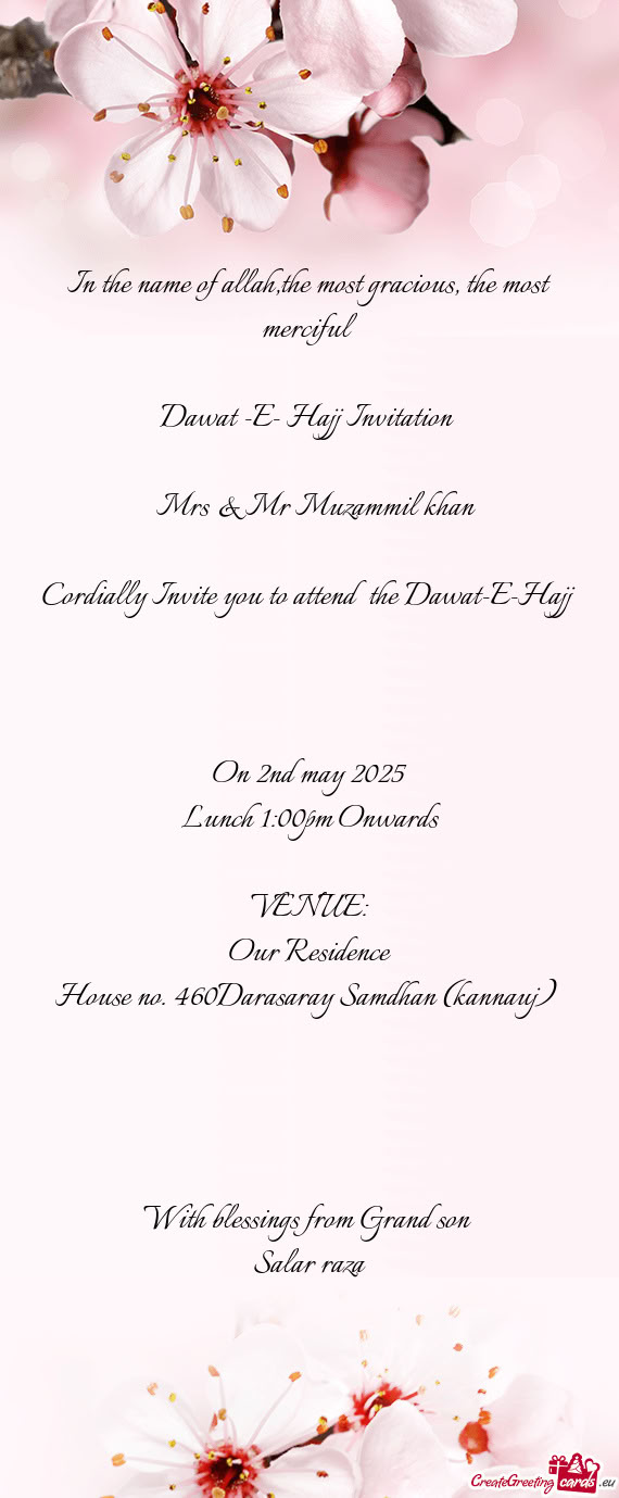 Mrs & Mr Muzammil khan