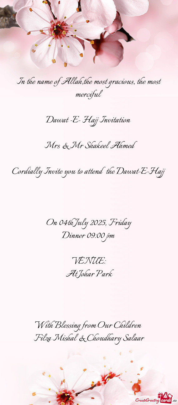 Mrs & Mr Shakeel Ahmed