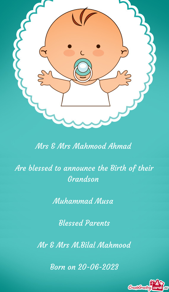 Mrs & Mrs Mahmood Ahmad