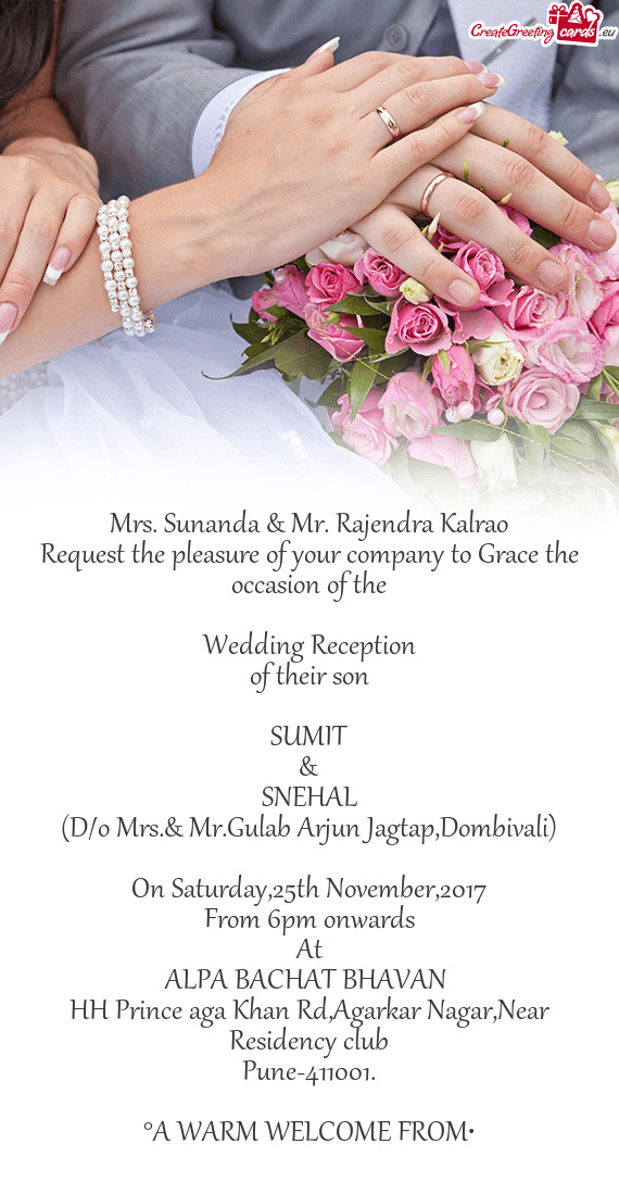 Mrs. Sunanda & Mr. Rajendra Kalrao