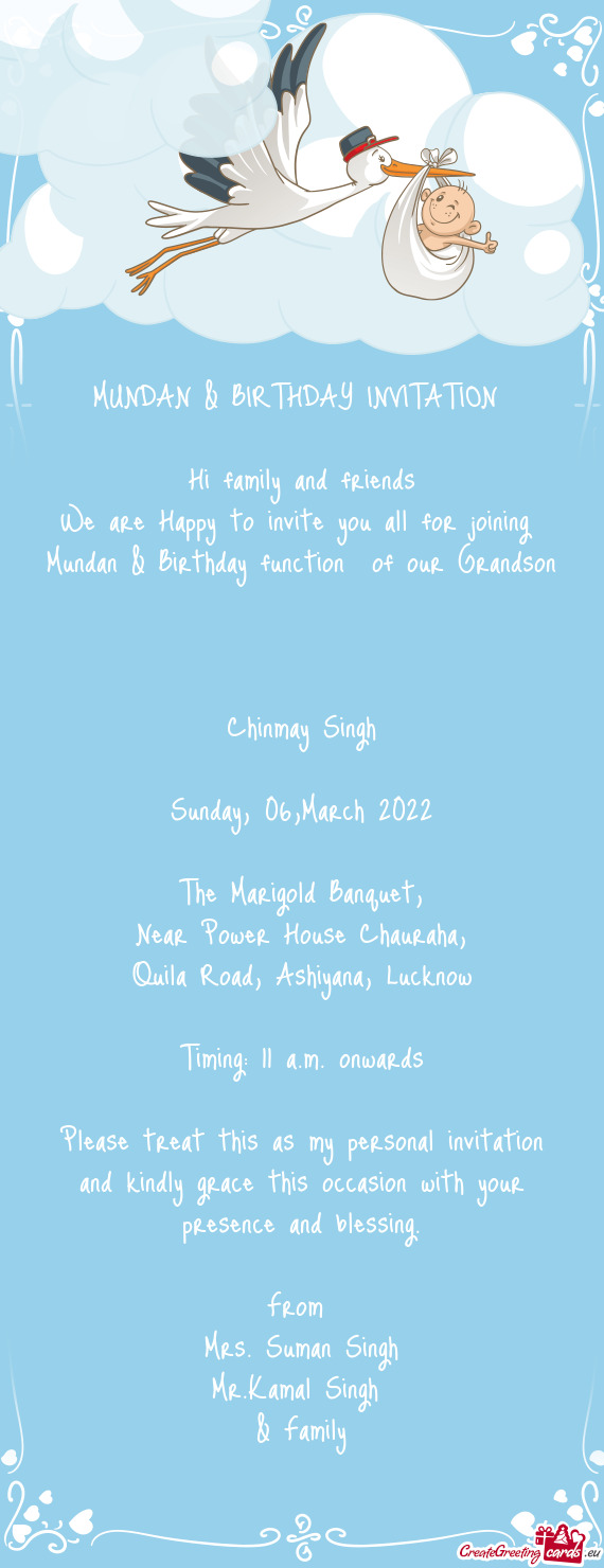 Mundan & Birthday function of our Grandson