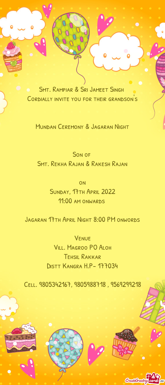 Mundan Ceremony & Jagaran Night