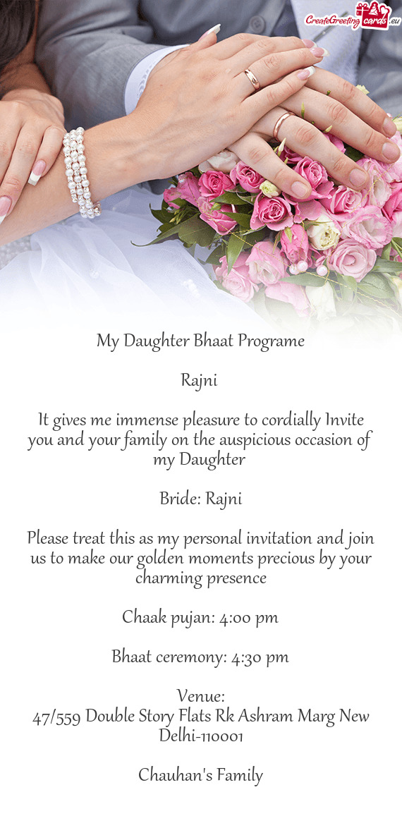 My Daughter Bhaat Programe