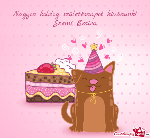 Nagyon boldog születésnapot kívánunk! Szemi Emira