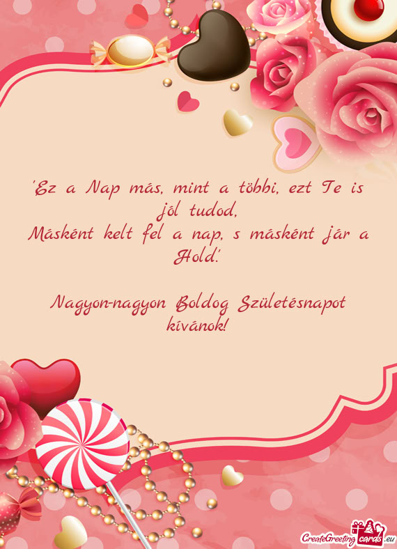 Nagyon-nagyon Boldog Születésnapot kívánok