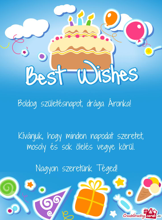 Nagyon szeretünk Téged! ✨